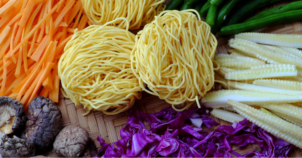 野菜とインスタント麺