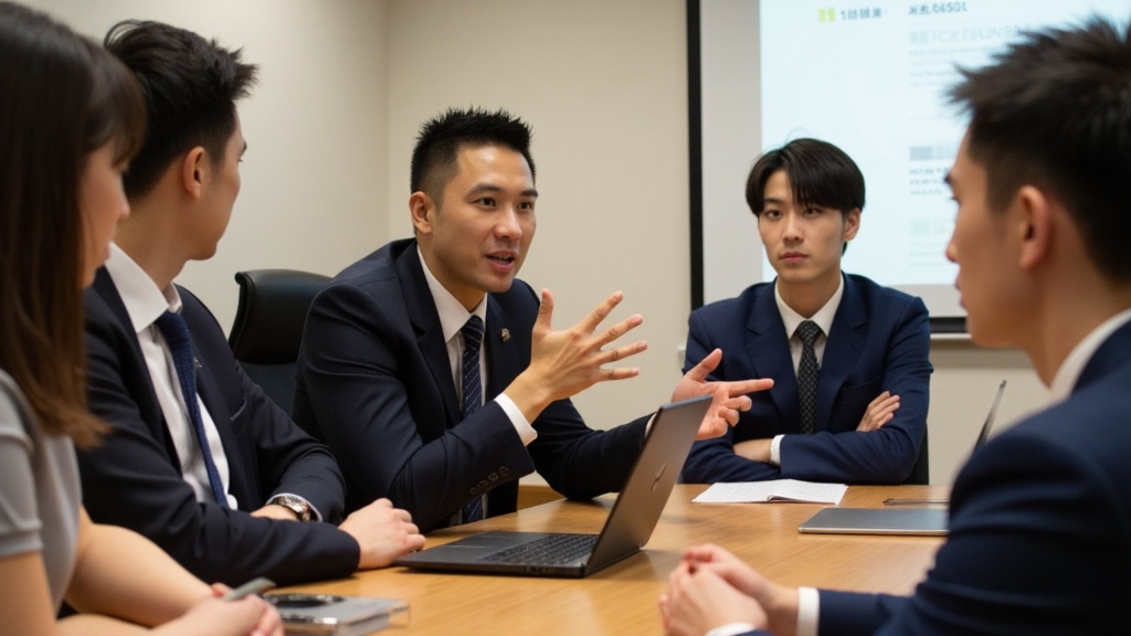 言い訳している様子