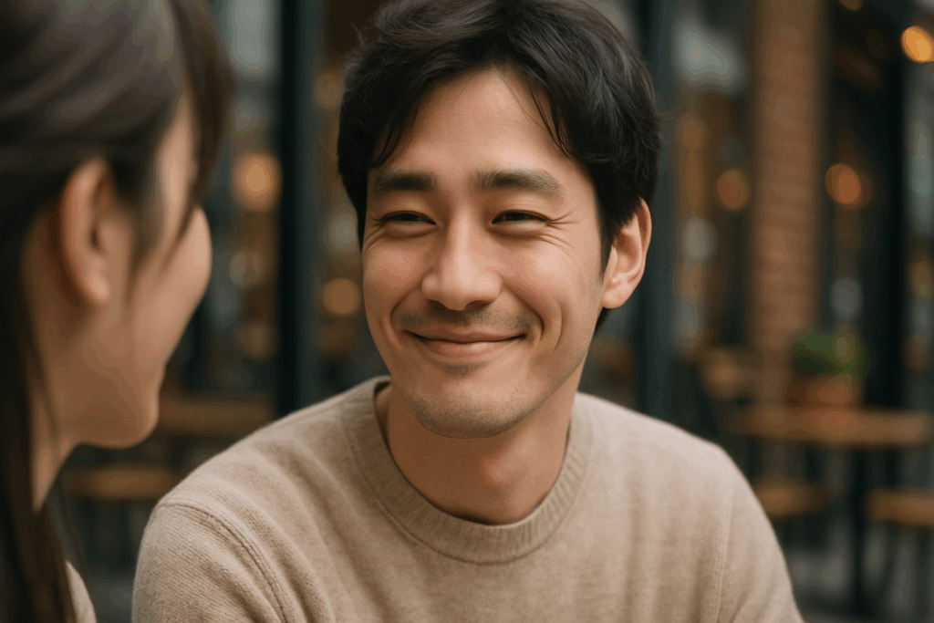笑顔の男性