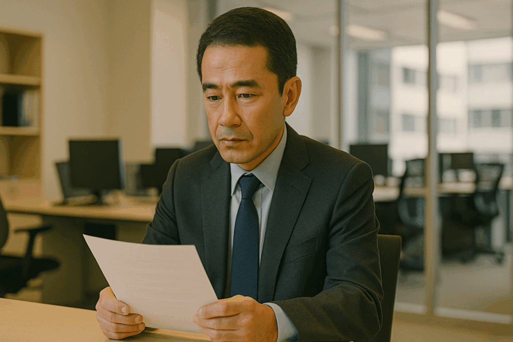 思い悩む上司