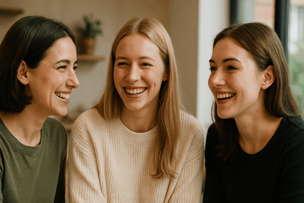 笑い合う3人の女性