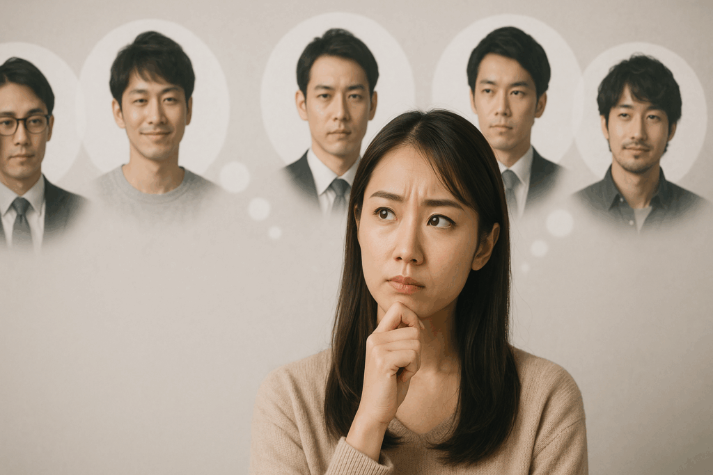 いろんな男性のタイプを考えている