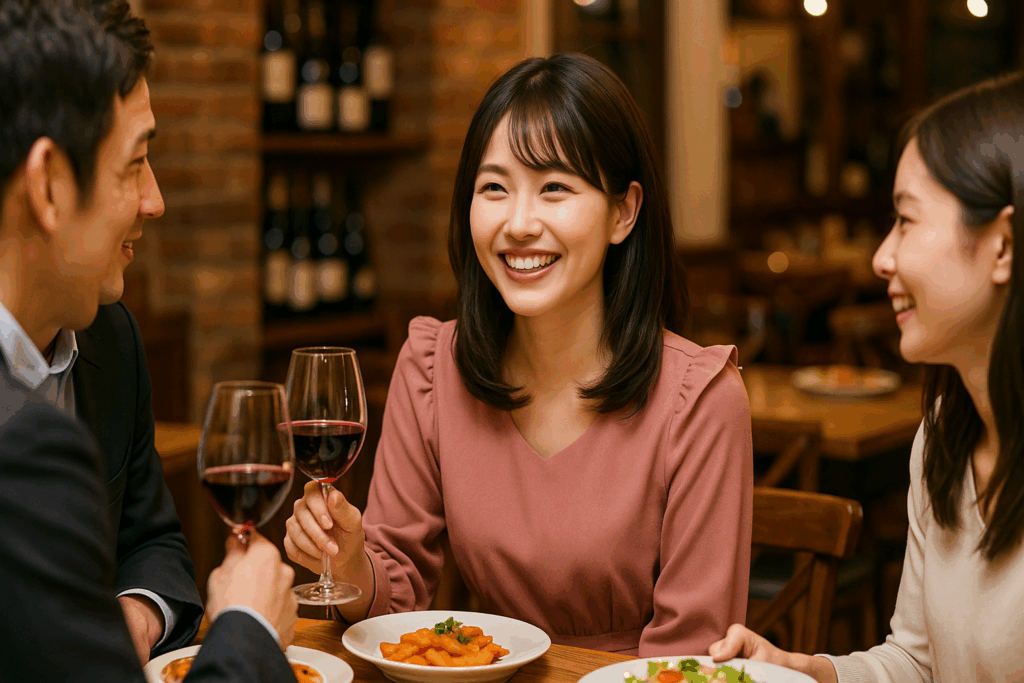 可愛くなった男顔美人がモテている合コン