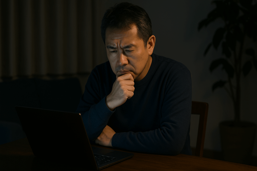 考えてる男性