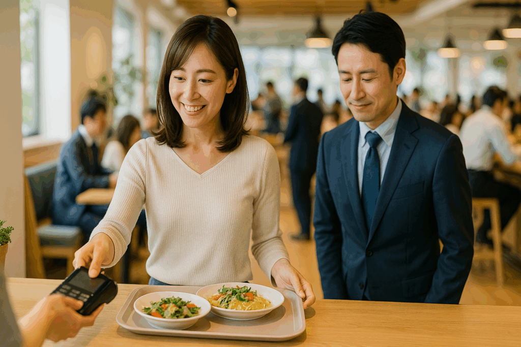女性におごってもらってる男性
